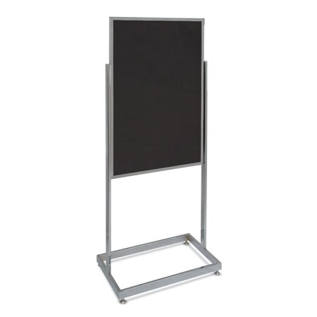 United Visual Products Sliding Door Indoor Enclosed Corkboard, 4 UV9025ACSH-WHITE-PEARL